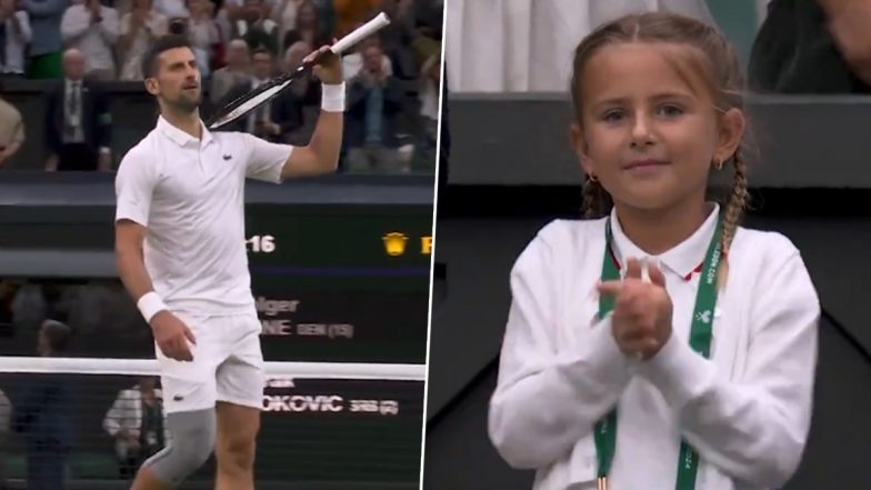 Novak Djokovic Dedicates Wimbledon 2024 Round of 16 Win Over Holger Rune to Daughter Tara With a Special Celebration, Video Goes Viral