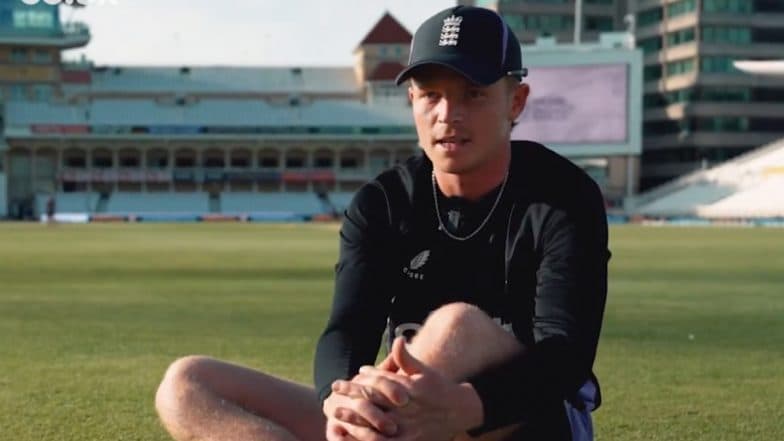 Ollie Pope Reacts After Scoring His Sixth Test Hundred During ENG vs WI 2nd Test 2024 Day 1, Says 'Grateful To Get Dropped a Couple of Times' (Watch Video)