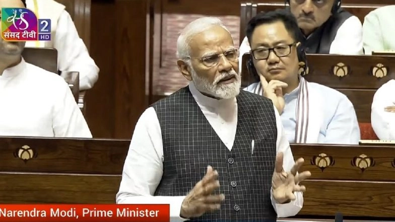 PM Modi Speech in Rajya Sabha: Prime Minister Narendra Modi Vows Crackdown on Corruption and Black Money, Says &lsquo;I&rsquo;ve Given Full Freedom to Agencies To Take Strongest Action Against Corrupt&rsquo; (Watch Video)
