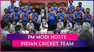 PM Modi Hosts Indian Cricket Team at His Residence After T20 World Cup Win; Virat Kohli, Hardik Pandya and Others Extend Gratitude