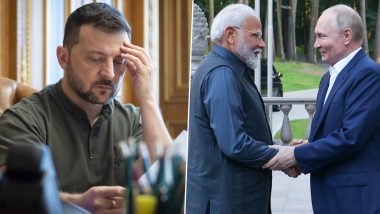 ‘Devastating Blow to Peace Efforts’: Volodymyr Zelenskyy Criticises PM Narendra Modi’s Meeting With Russian President Vladimir Putin