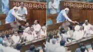 PM Narendra Modi Offers Glass of Water to Opposition MP Raising Slogans Against Him During His Speech in Lok Sabha, Viral Video Surfaces