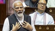 Congress Is Running ‘Bhrashtachari Bachao Andolan’, Has Suffered Hat-Trick of Defeats in Lok Sabha Polls, Says PM Narendra Modi in Rajya Sabha (Watch Video)