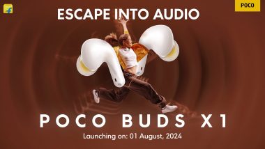 POCO Buds X1 Wireless Earbuds To Launch on August 1 Alongside POCO M6 Plus 5G; Check Expected Specifications, Features