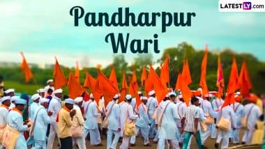 Pandharpur Wari 2024 Images & HD Wallpapers for Free Download Online: Share Sant Tukaram Maharaj Palkhi and Sant Dnyaneshwar Maharaj Palkhi Photos With Loved Ones