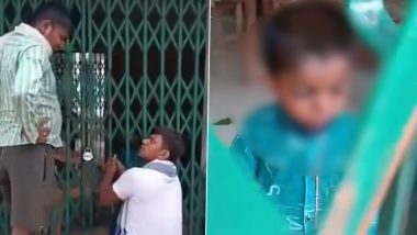 Uttar Pradesh: Child Accidentally Gets Locked Inside School After Staff Closes School and Goes Home in Prayagraj, Rescued by Locals (Watch Video)