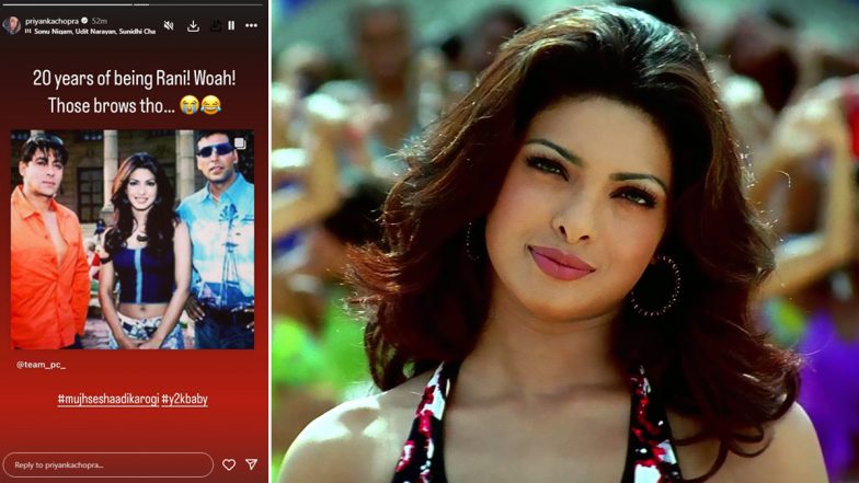 ‘Mujhse Shaadi Karogi’ Turns 20: Priyanka Chopra Cracks Up Over Her ‘Brows’; See Actress’ Pics From the Rom-Com Showcasing Her Style