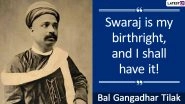 Lokmanya Balgangadhar Tilak Punyatithi 2024 Quotes and HD Images: Slogans, Inspirational Sayings and Wallpapers To Remember Bal Gangadhar Tilak on His Death Anniversary
