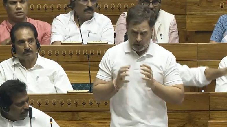 Rahul Gandhi Attacks NDA Government Over Agniveer Scheme, Says 'Agniveer Is a Use and Throw Labourer'; Rajnath Singh Responds (Watch Videos)