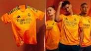 Real Madrid Away Kit for 2024&ndash;25 Season Unveiled: See Pics of Jersey To Be Worn by Kylian Mbappe, Jude Bellingham, Vinicius Jr and Others for Upcoming Campaign