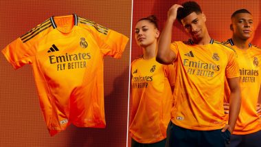 Real Madrid Away Kit for 2024–25 Season Unveiled: See Pics of Jersey To Be Worn by Kylian Mbappe, Jude Bellingham, Vinicius Jr and Others for Upcoming Campaign