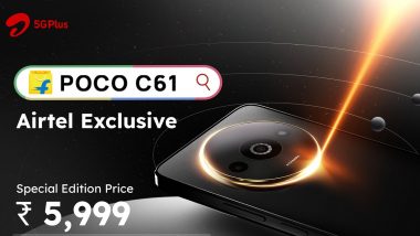 POCO C61 Airtel Exclusive Launched in India at INR 5,999; Specifications and Features of New POCO Budget Smartphone