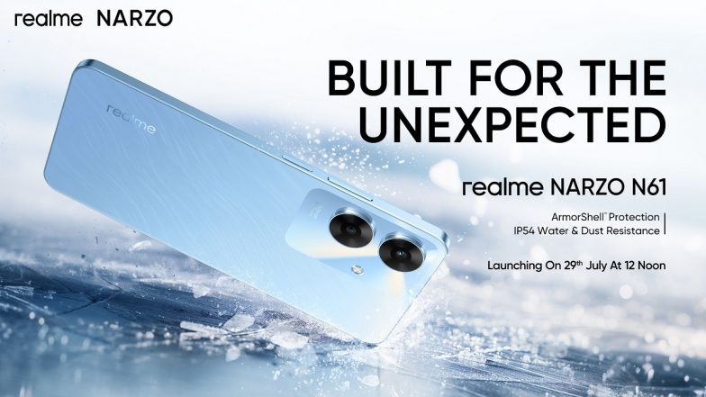 Realme NARZO N61 Launch Confirmed on July 29; Know What To Expect From Upcoming Realme NARZO Smartphone