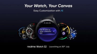 Realme Watch S2 Unveiled in India Ahead of Launch on July 30; Check Features and Design