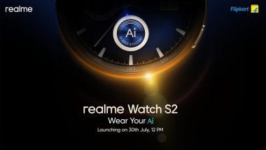 Realme Watch S2 Launch Confirmed on July 30 Alongside Realme 13 Pro Series; Check Expected Specifications and Features of Upcoming Realme Smartwatch