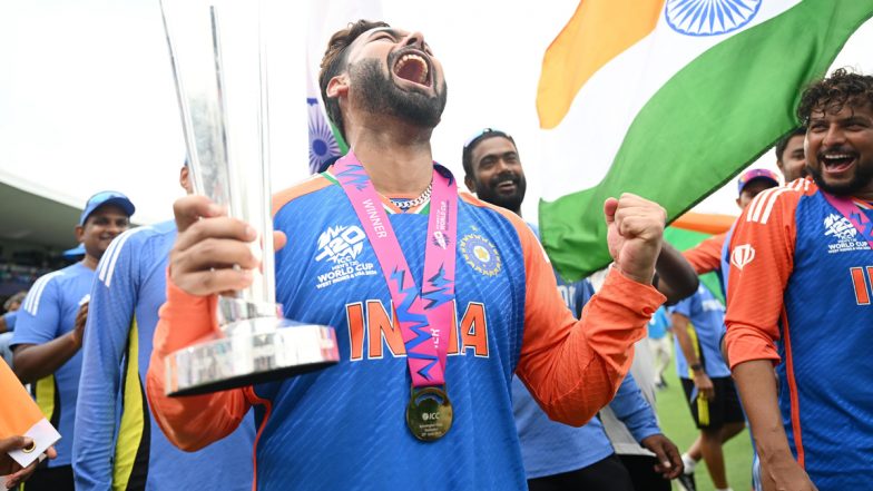 Rishabh Pant Shares Heartwarming Instagram Post After Winning ICC T20 World Cup 2024 Title With Indian Cricket Team, Says ‘God Has It’s Own Plan’