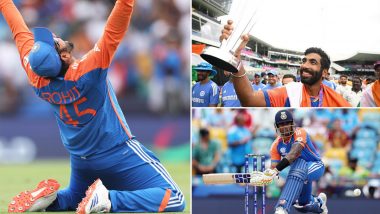 Team of the Tournament for ICC T20 World Cup 2024 Revealed! Rohit Sharma, Suryakumar Yadav, Hardik Pandya, Axar Patel, Jasprit Bumrah, Arshdeep Singh Included From Team India