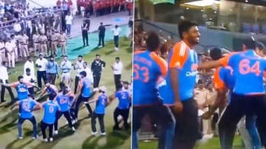Virat Kohli, Rohit Sharma and Others Dance at Wankhede Stadium During Team India’s T20 World Cup 2024 Celebrations; Video Goes Viral