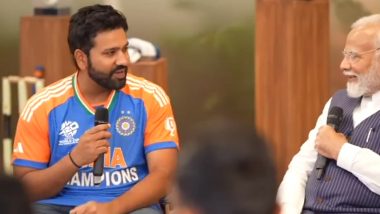 Fans Say 'Idhar Bhi Ye, Woh Kar Raha Hai' As Rohit Sharma Explains to PM Narendra Modi Why He Ate Grass After T20 World Cup 2024 Win (Watch Video)