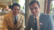 Wimbledon Shares Picture of Sachin Tendulkar and Roger Federer’s Meeting With a ‘Thala’ Twist, Fans React!
