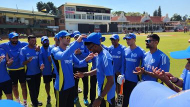 Sai Sudharsan Makes T20I Debut in India vs Zimbabwe 2nd T20I 2024, Left-Handed Batsman Receives Cap From Shubman Gill (Watch Video)