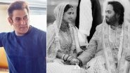 Salman Khan Congratulates Newlyweds Anant Ambani and Radhika Merchant, Looks Forward to Dancing With Them When They Become &lsquo;Parents&rsquo;