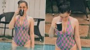 &lsquo;Heeramandi&rsquo; Actress Sanjeeda Shaikh Shares Jaw-Dropping Pool Time Pics on Instagram, Flaunts Her Enviable Curves in Swimsuit