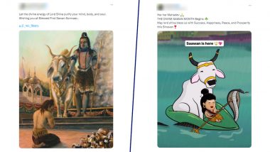 Happy Sawan 2024 Messages and Wishes: Netizens Flood X Timeline With Lord Shiva Images, Greetings and Photos to Celebrate Shravan