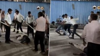 Noida: Man Thrashed by Society Security Guards, 4 Including Supervisor Arrested After Video Goes Viral