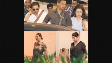 Shah Rukh Khan, Gauri Khan and Suhana Khan Visit Farah Khan’s Residence To Mourn the Passing of Her Mother Menaka Irani (View Pics)