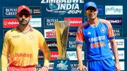 India vs Zimbabwe Live Score Updates of 2nd T20I 2024: India Opt to Bat First, Sai Sudharsan Makes T20I Debut; See Playing XI of Both Teams