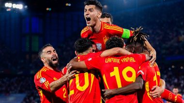 Spain 4–1 Georgia, UEFA Euro 2024: Rodri, Fabian Ruiz, Nico Williams and Dani Olma Score As La Roja Dominates Jvarosnebi To Reach Quarterfinals