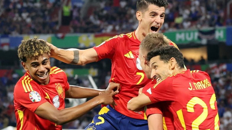 Spain 2–1 France, UEFA Euro 2024 Semifinal: Lamine Yamal Becomes Youngest-Ever Scorer in Euro History As La Roja Qualify for Final With Comeback Win Over Kylian Mbappe and Co