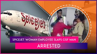 SpiceJet Woman Employee Arrested for Slapping CISF Man at Jaipur Airport; Airline Alleges She Was Sexually Harassed