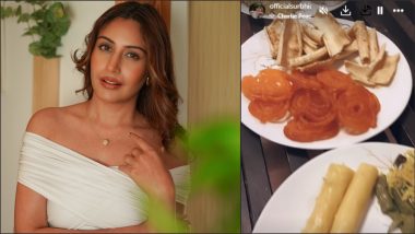 'When in Surat' Surbhi Chandna's Latest Binge Features Gujarati Delicacies Jalebi, Ganthiya, Khandvi, Fafda, Patra, Dhokla and Locho!