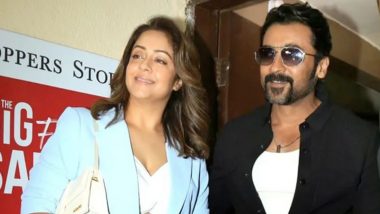 Suriya and Jyotika Steal the Spotlight at ‘Sarfira’ Special Screening; Power Couple Strikes a Pose for the Paparazzi (Watch Video)