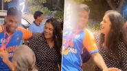 Suryakumar Yadav Shakes a Leg With Wife Devisha Shetty and Family Members As He Receives Majestic Welcome At His Home After India's T20 World Cup 2024 Win (Watch Video)