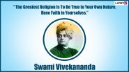 Swami Vivekananda Punyatithi 2024 Quotes and HD Images: Powerful Sayings and Messages By the Indian Philosopher to Transcend Spiritual Enlightenment