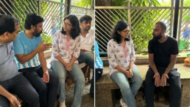 Delhi Civil Aspirant Deaths: Swati Maliwal Meets Families of Deceased at RML Hospital, Says ‘No Minister of AAP Government Has Come To Meet Them, Just Sitting in AC and Tweeting’ (Watch Video)