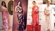 Janhvi Kapoor, Deepika Padukone's Floral Print Sarees That We Can't Get Enough Of! View Pics