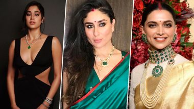 From Deepika Padukone to Janhvi Kapoor - Pics Of The Best Emerald Necklaces Worn by Bollywood Beauties