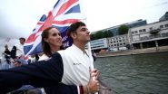 Team Great Britain’s Flag-Bearers Tom Daley and Helen Grover Recreate Popular ‘Titanic’ Pose During Paris Olympics 2024 Opening Ceremony, Fans React