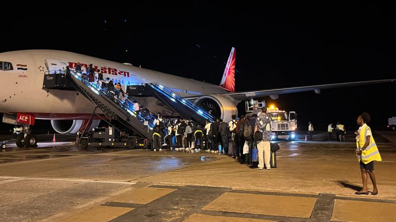 T20 World Cup 2024 Winning Indian Cricket Team Departs from Barbados, Board Special Air India Flight for Return Journey (Watch Video)