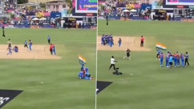 Unseen Video Capturing Rohit Sharma and Co's First Reaction After India Won T20 World Cup 2024 Final from Spectator's POV Goes Viral