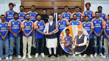 Yuzvendra Chahal Is ‘Humbled’ After Meeting PM Narendra Modi Along With T20 World Cup 2024 Winning Team at His Residence in Delhi (See Post)