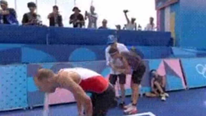 Canada’s Tyler Mislawchuk Vomits on Live TV After Swimming in Men’s Triathlon Event at Paris Olympics 2024, Video Goes Viral