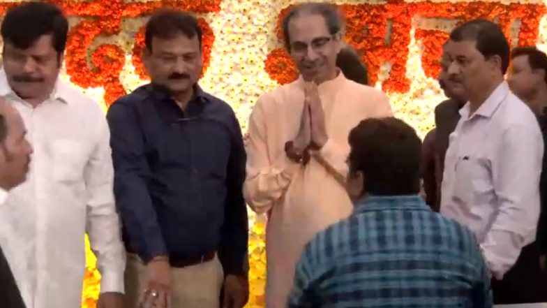 Uddhav Thackeray Birthday: Former Maharashtra CM Meets Party Workers at Matoshree in Mumbai on 64th Birthday (Watch Video)