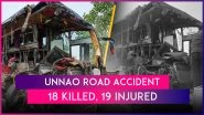Unnao Road Accident: 18 Killed, 19 Injured As Double-Decker Bus Collides With Tanker On Lucknow-Agra Expressway In Uttar Pradesh