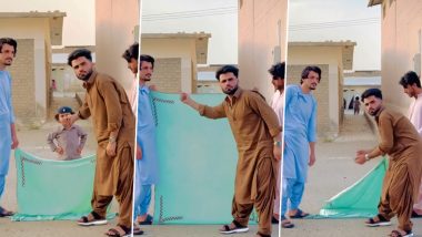 Pakistani Men’s Hilarious Bedsheet Magic Trick Will Make You Go ROFL! Viral Video Shows Fun and Playful Disappearing Act of Little Kid With Heartwarming Twist