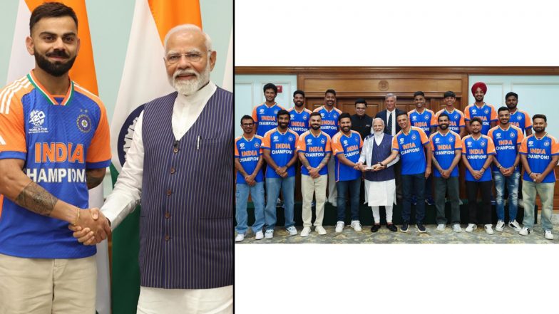 Virat Kohli Thanks Prime Minister Narendra Modi for Inviting T20 World Cup 2024 Winning Indian Cricket Team to His Residence (See Post)